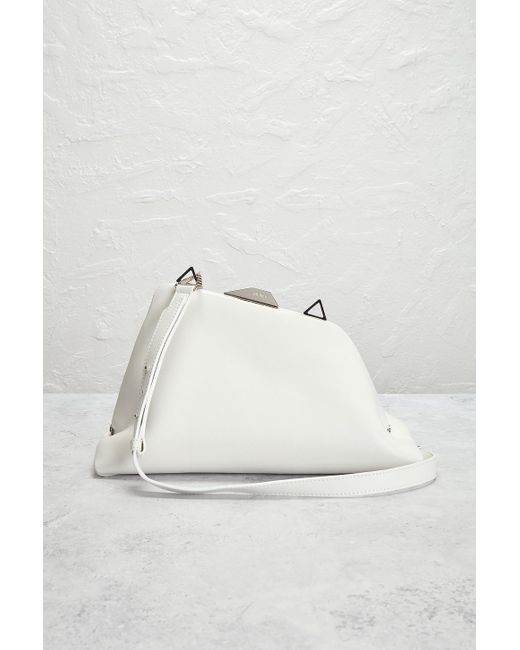 The Attico White Day Off Shoulder Bag