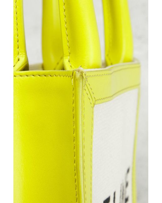 Céline Yellow Mini Vertical Cabas Tote Bag