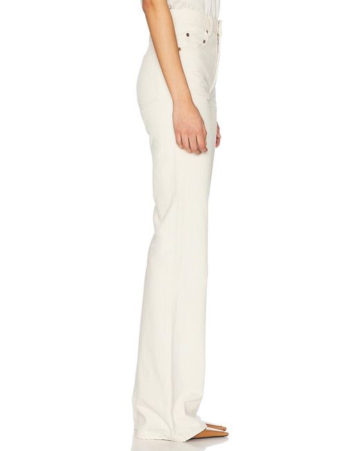 Saint Laurent White Bootcut Leg Jeans