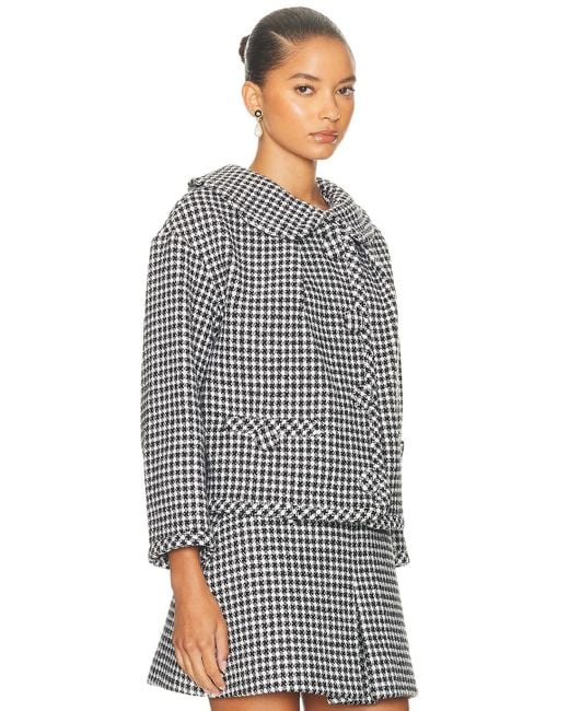 Marc Jacobs Blue Gingham Tweed Jacket