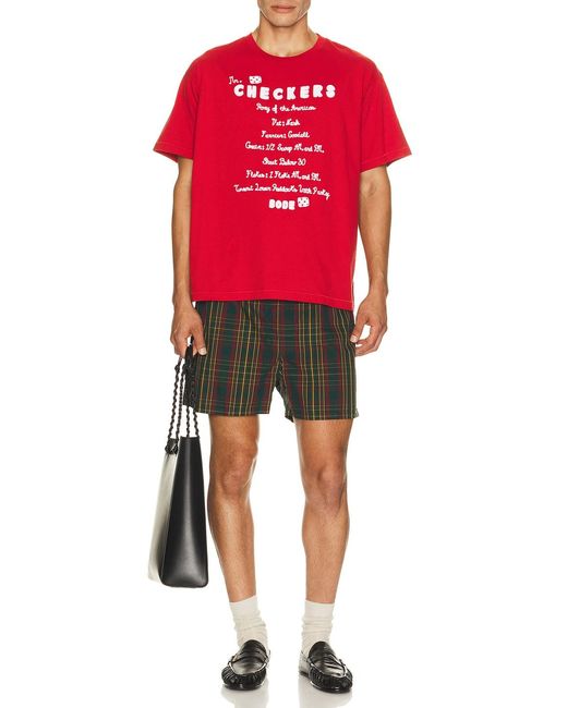 Bode Red Feed Tee for men