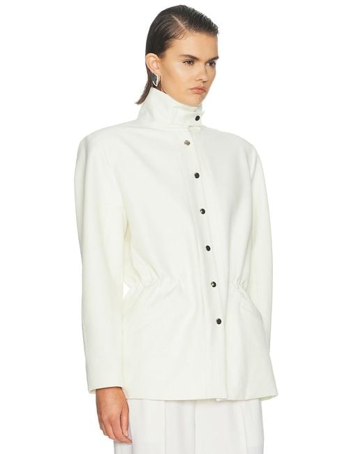 The Sei White Field Jacket
