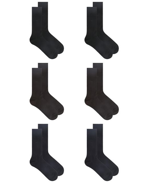 CDLP Black 6 X Cotton Socks for men