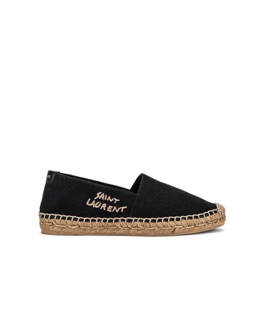 Saint Laurent Black Signature Espadrilles