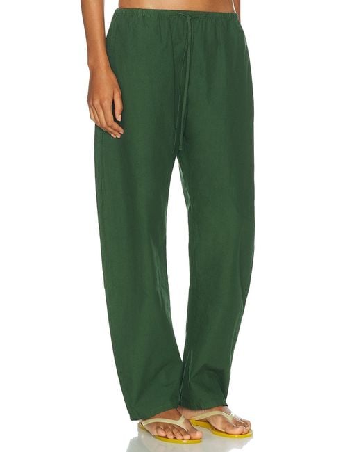 Leset Green Kyoto Drawstring Pant