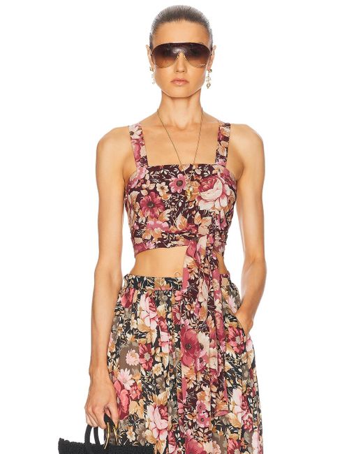 Chloé Pink Tie Front Tank Top