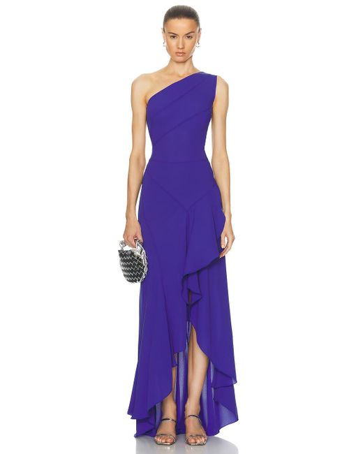 Nervi Purple Queen One Shoulder Dress