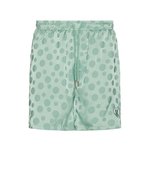 Honor The Gift Green Polka Dot Shorts for men
