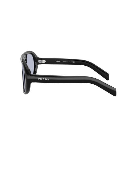 Prada Black Irregular Sunglasses for men