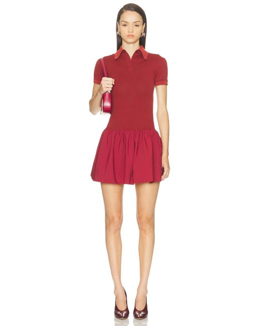 Mimchik Red For Fwrd Polo Bubble Dress