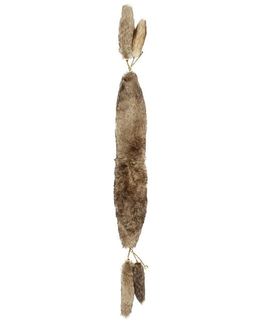 Chloé Natural Shearling Fur Collar