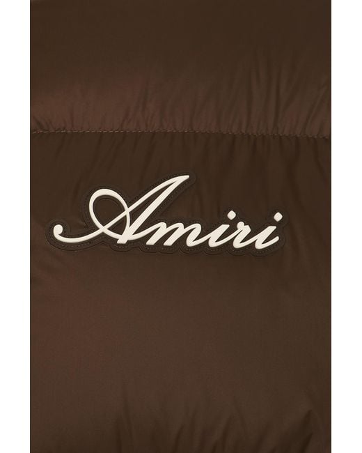 Amiri Brown Bones Down Jacket for men