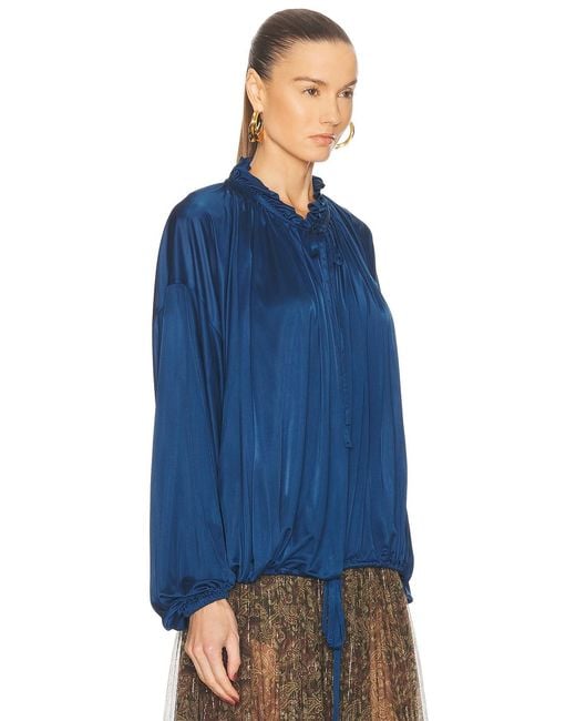 Saint Laurent Blue Blouse