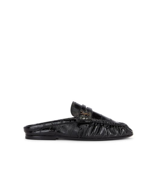 Saint Laurent Black Le Loafer Mule