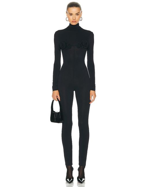 Magda Butrym Black Long Sleeve Jumpsuit