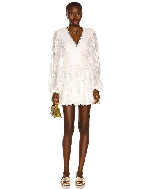 Rococo Sand Synthetic Mia Mini Dress in White | Lyst