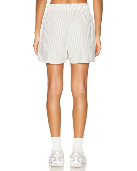 Nike White Striped Short