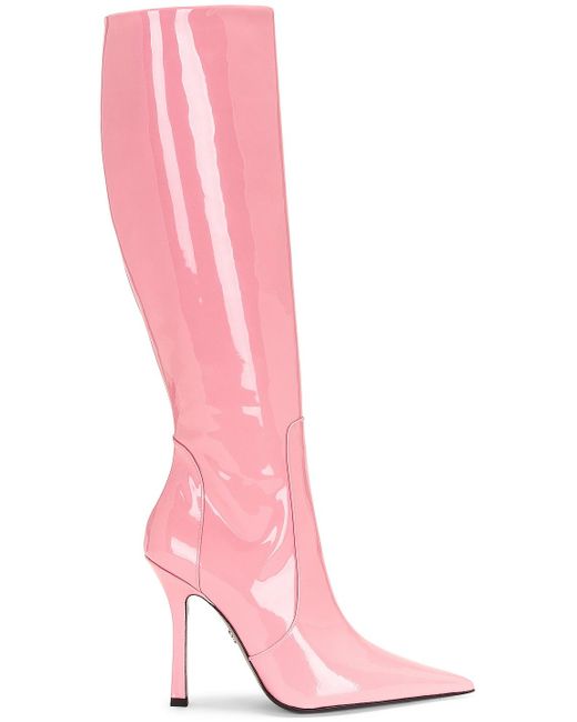 Blumarine Leather Knee High Boots in Bubblegum (Pink) | Lyst