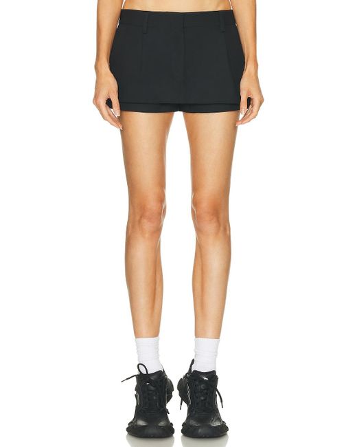 Acne Black Ikka Double Skirt