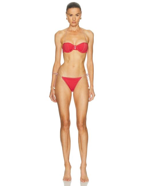 Solid & Striped Orange The Harlow Bikini Bottom