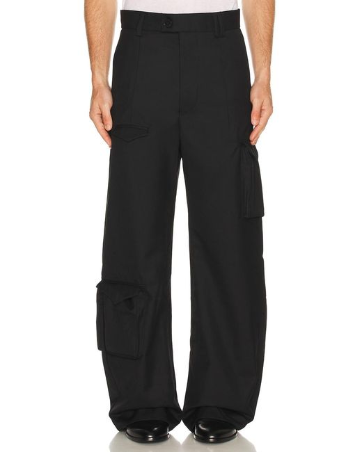 Kody Phillips Black Cargo Slacks for men