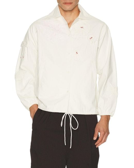 STORY mfg. White Varsity Jacket for men