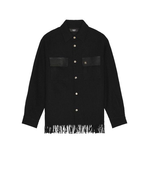 overshirt with fringe