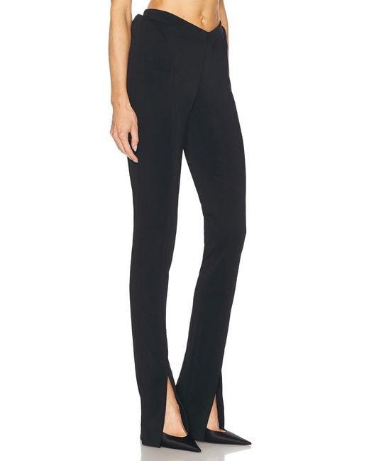 Mugler Blue Split Hem Pant