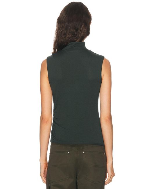 Helmut Lang Green Button Sleeveless Top