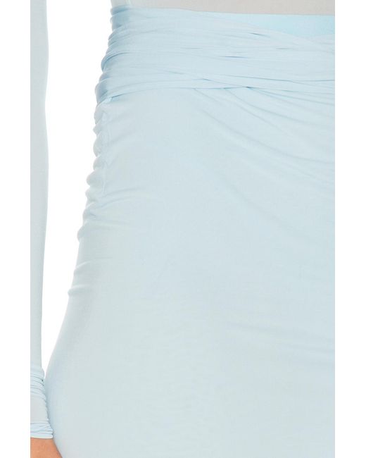 Wardrobe NYC Blue Translucent Skirt Mini Skirt