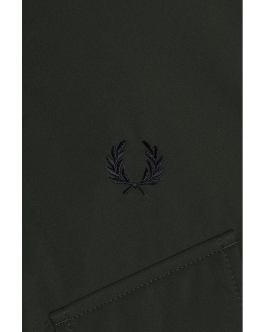 Fred Perry Green Patch Pocket Puffer Jacket for men