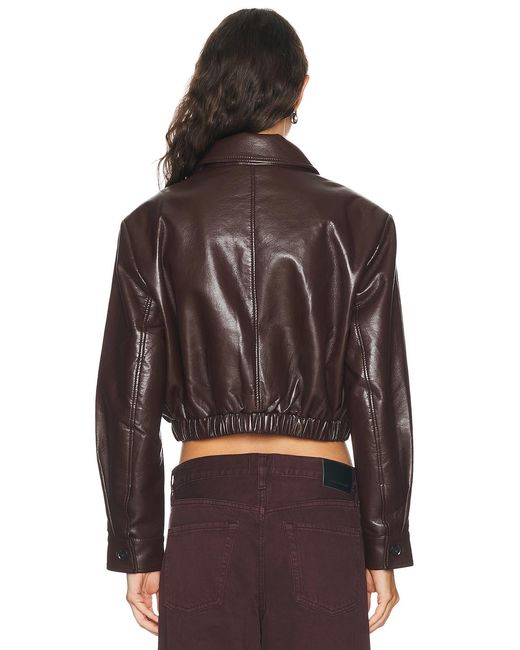 Agolde Brown Nahla Cropped Jacket