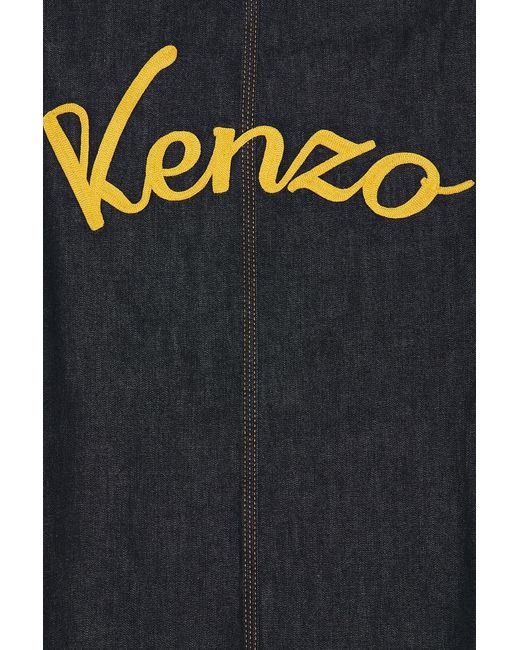 KENZO Blue Varsity Chore Jacket for men