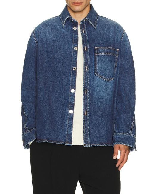 Givenchy Blue Overshirt for men