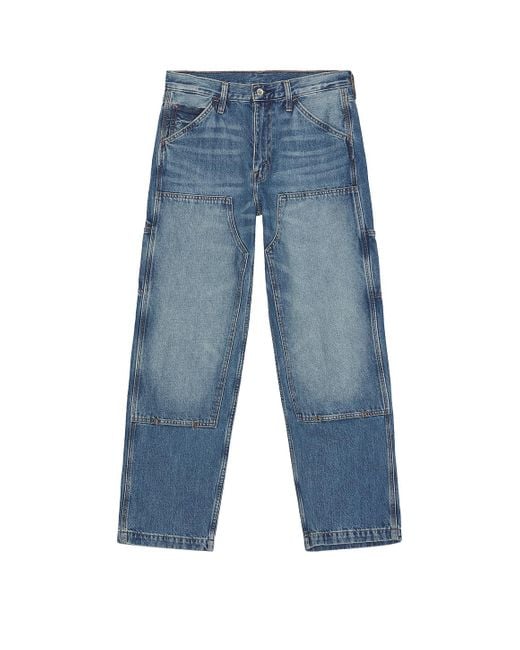 Levi's Blue 568 Loose Straight Double Knee Jean for men