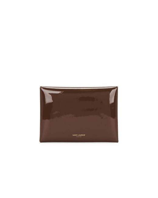 Saint Laurent Brown Passport Case