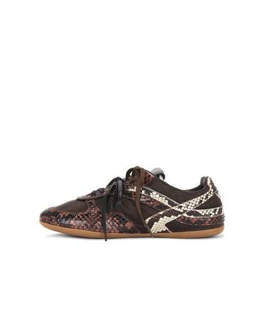 Miu Miu Brown Nylon & Ayers Sneaker