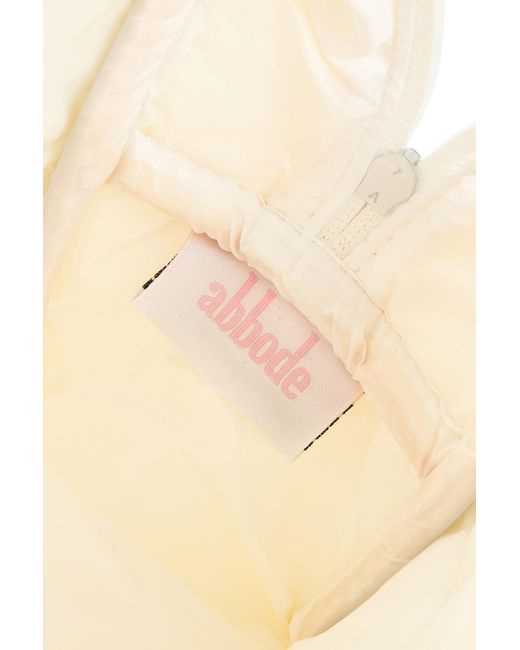 Abode White Cape Cod Waffle Pouch