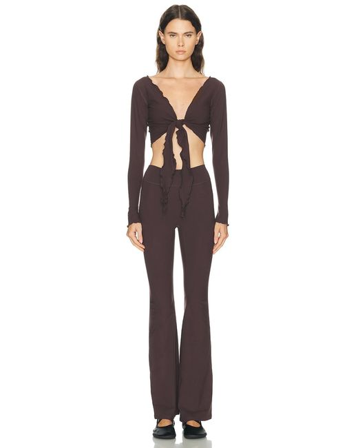 437 Black The Wrap Top