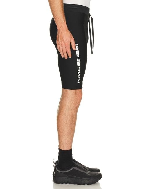 Paradise Zero Black Ribbed Half Tight for men