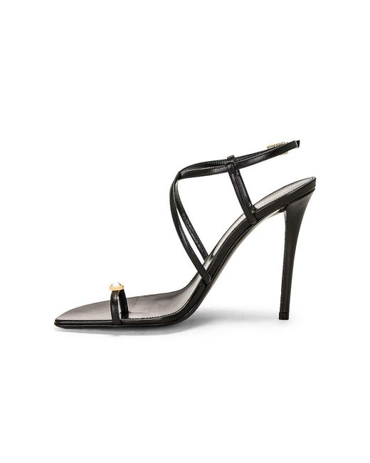 Saint Laurent Black Date Sandal