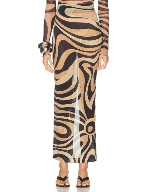 Emilio Pucci Multicolor Maxi Skirt