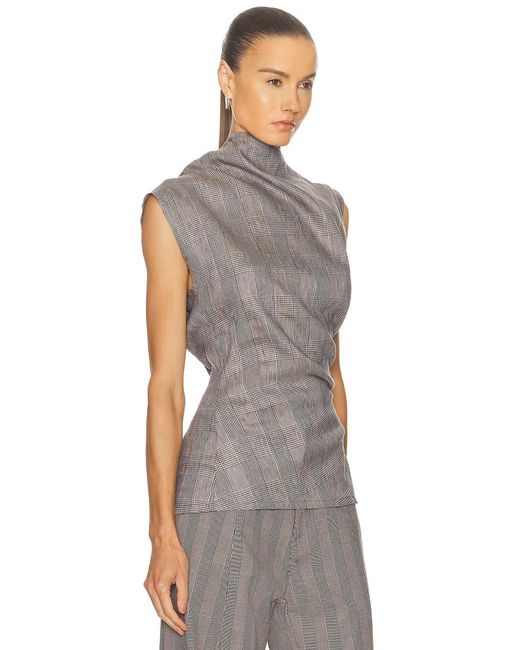 Jade Cropper Gray Asymmetric Top