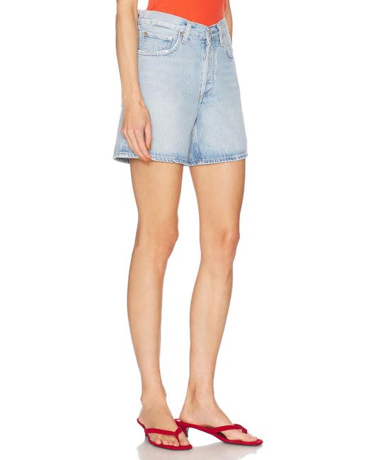 Agolde Blue V-Waist Short