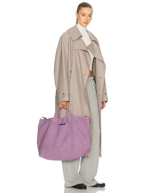 TEKLA バッグ　パープル Tekla Beach Bag in Purple | Lyst
