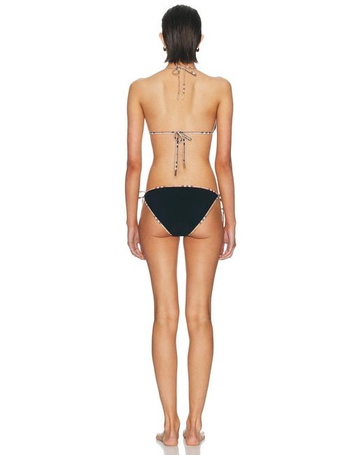 Burberry Black Tie Bikini Set
