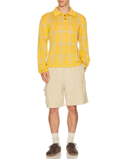 Isa Boulder Natural Gridmarch Short for men