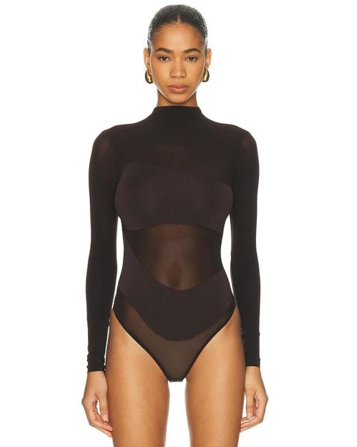 Wolford Brown Shade String Bodysuit