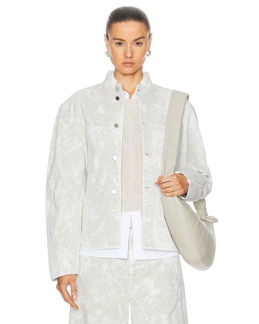 Lemaire White Curved Sleeves Jacket