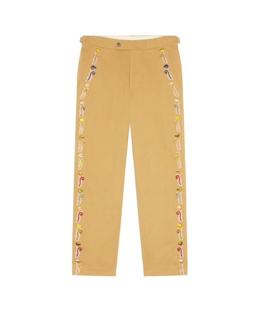Bode Metallic Feather Runner Trousers for men